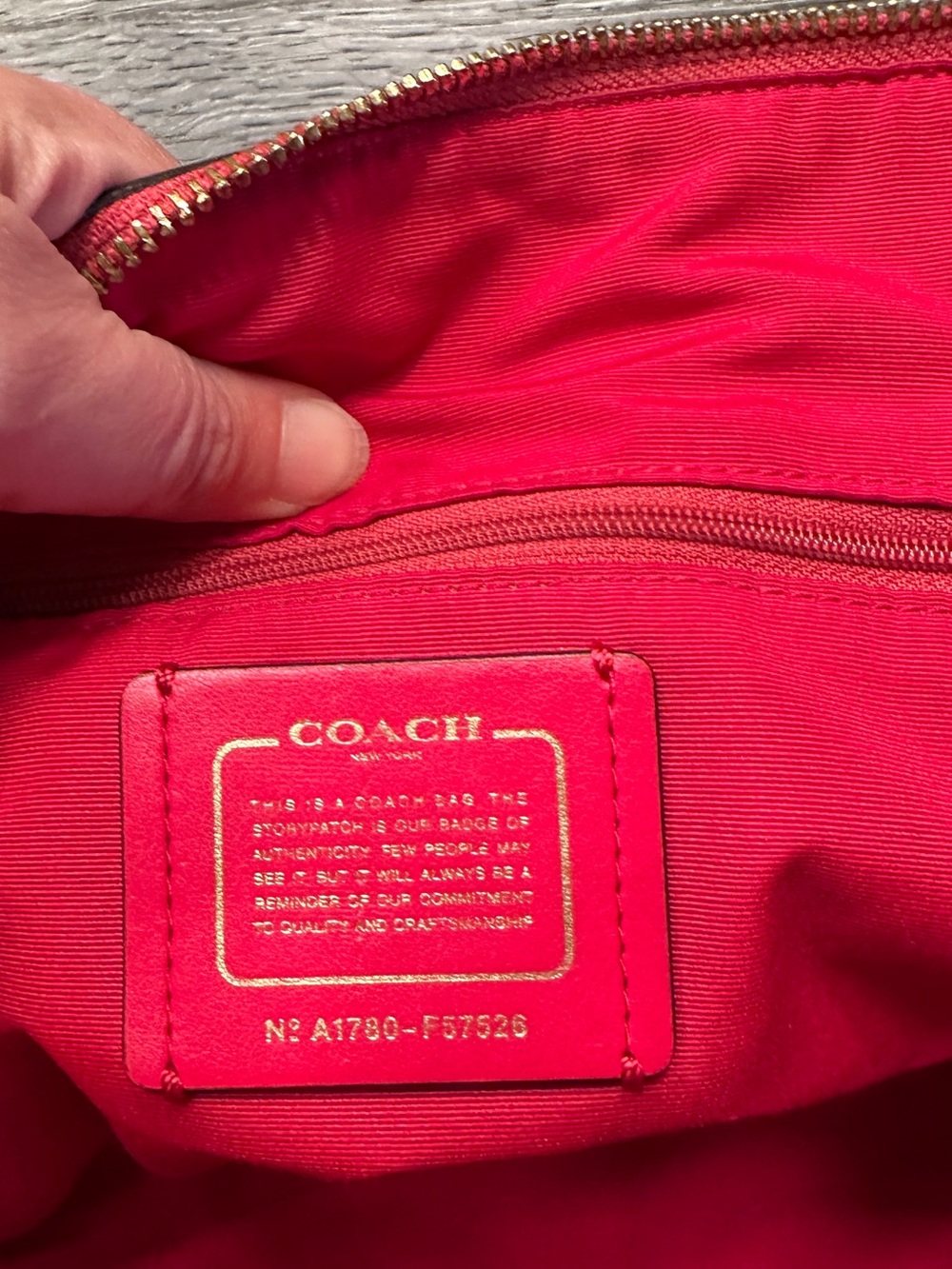 Coach F57620 Raspberry Pink Saffiano Leather Tote Shoulder Bag - Picture 5 of 7